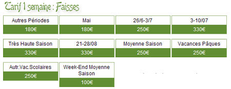 gite ardeche pas cher Faisses